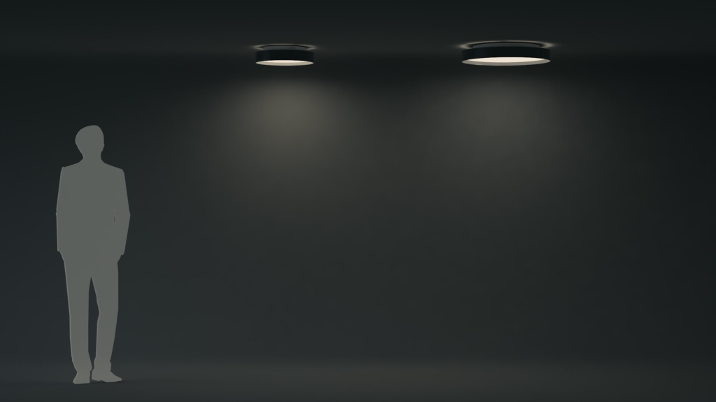 Pare 1465 bicolor LED Leuchte Größenvergleich