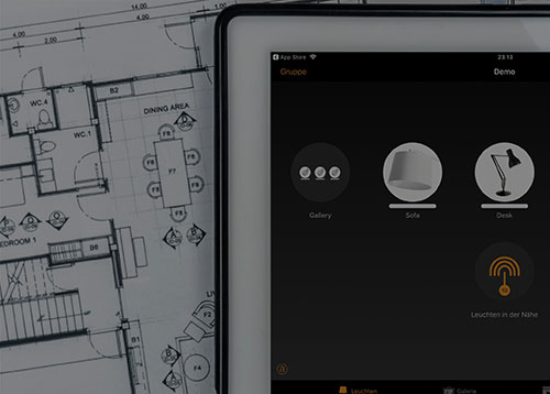 Bluetooth Lichtsteuerung mit SARO-lux