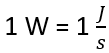 Formel Watt Joule