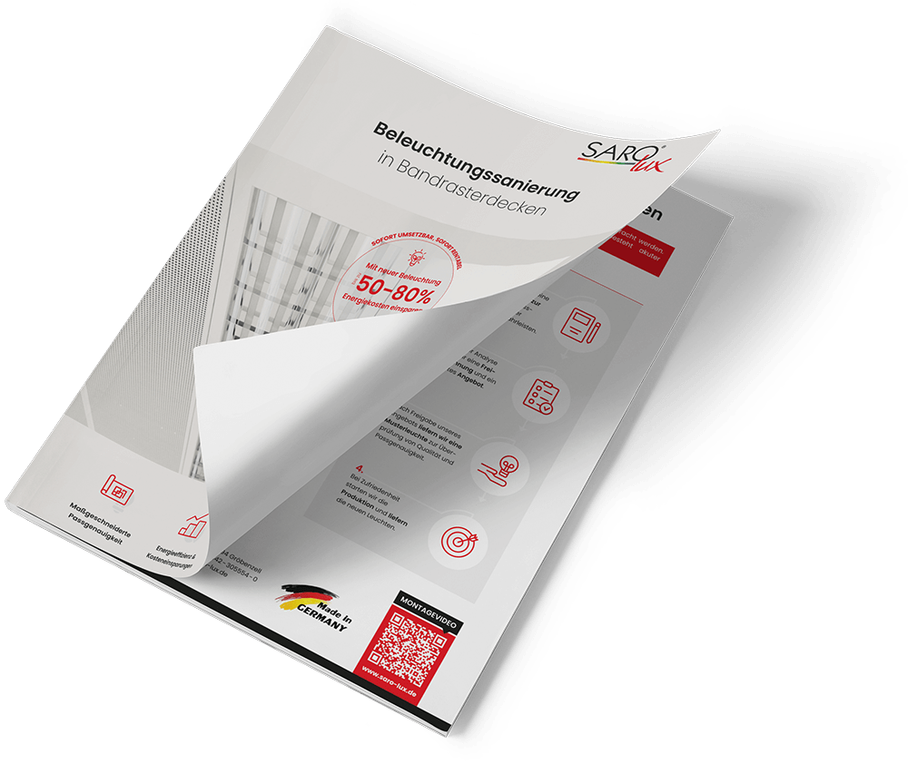 SARO-lux Flyer Beleuchtungsanierung