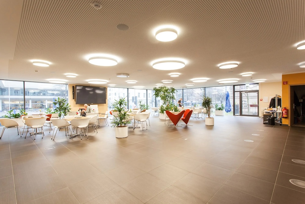 Beleuchtungsstärke in der Mensa