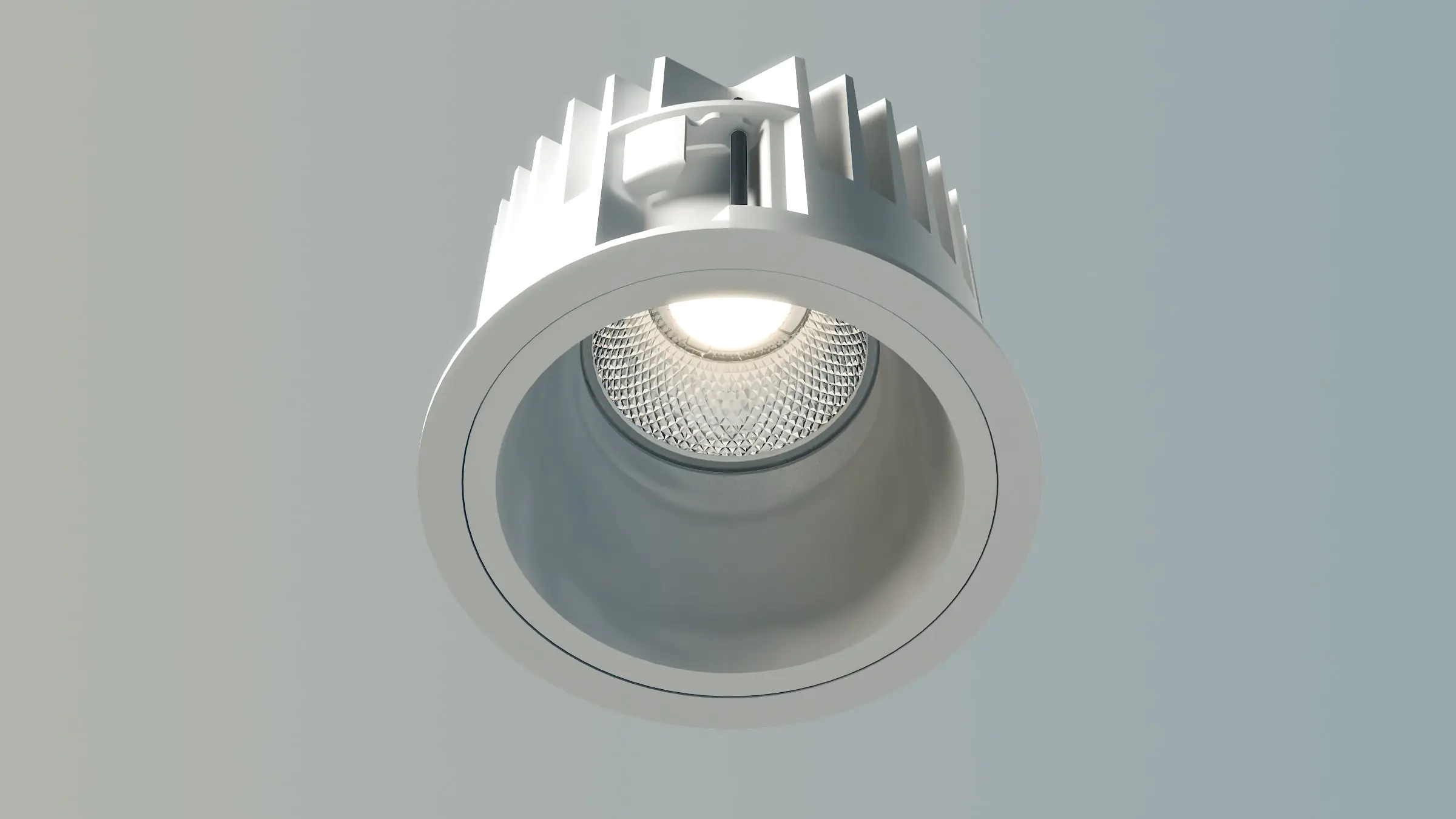 Unio 610 LED Einbau-Downlight mit weißem Blendring
