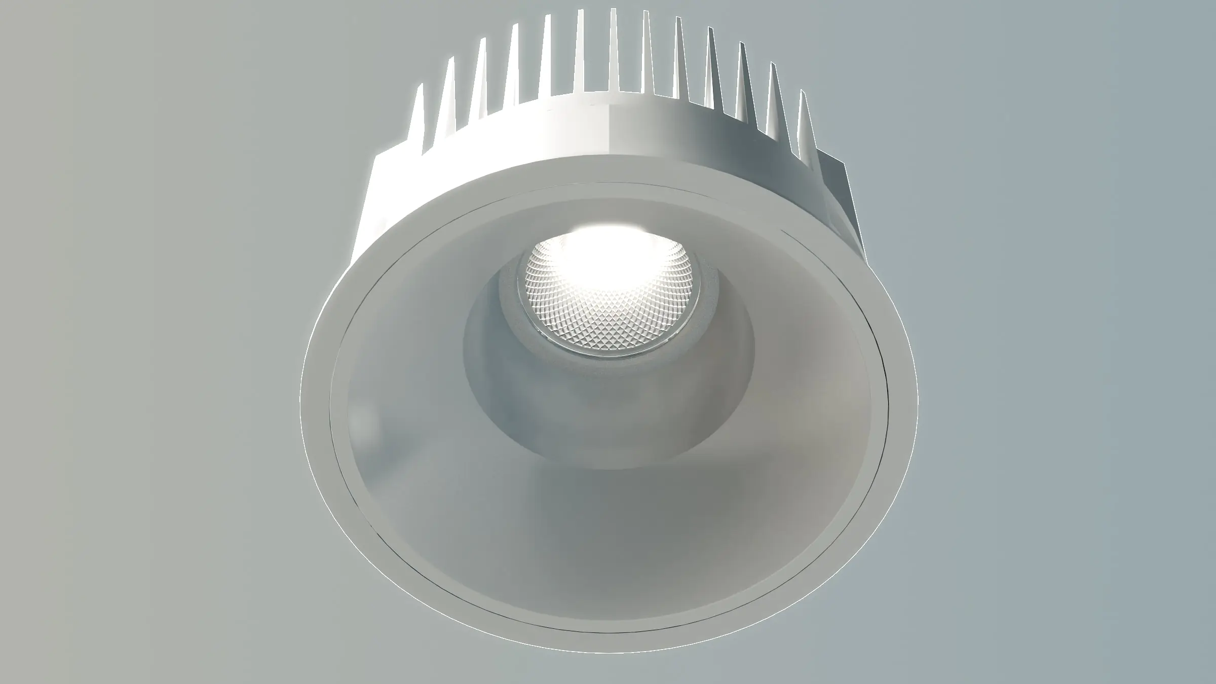 Unio 620 LED Einbau-Downlight mit weißem Blendring