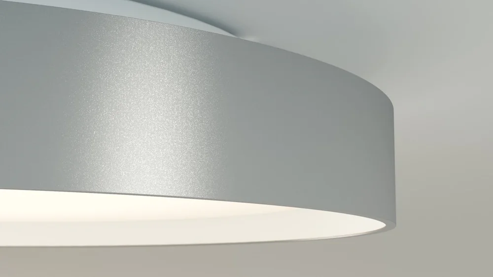 LED Decken- und Wandleuchte - Pare 1466 silber weiss detail