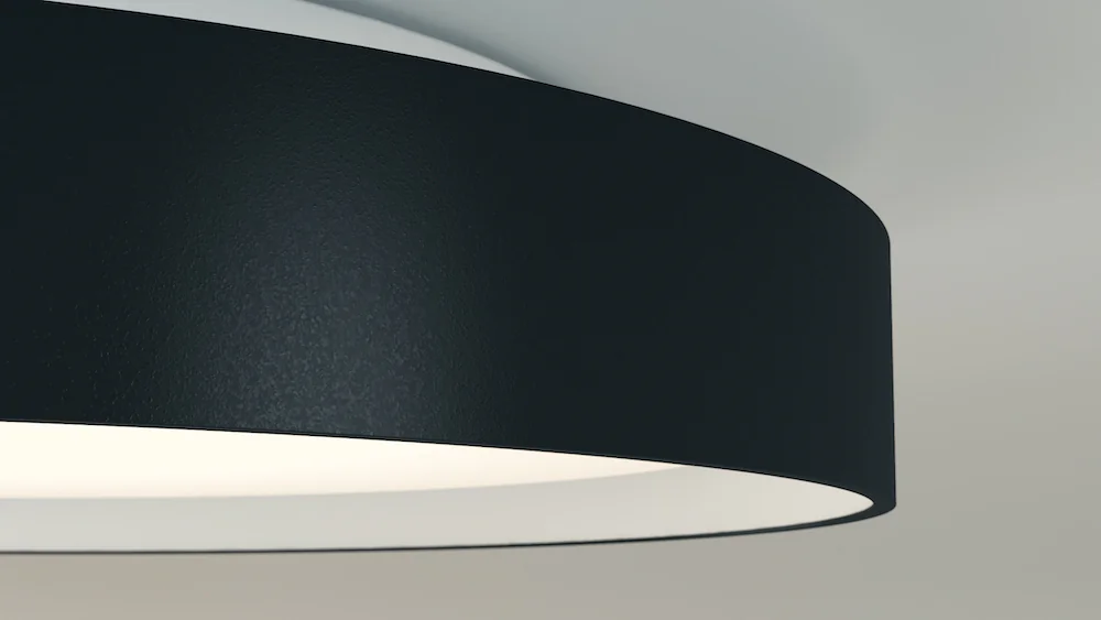 LED Deckenleuchte - Pare 1466 schwarz weiss detail