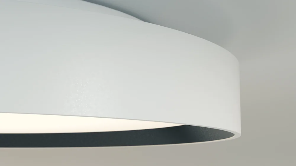 LED Wand- und Deckenleuchte Pare 1466 weiss schwarz detail