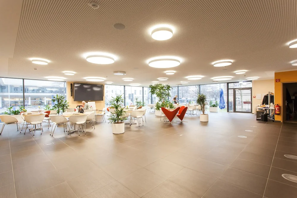 Beleuchtungsstärke in der Mensa